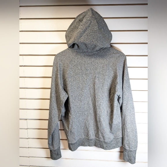 Lululemon Scuba Pullover Hoodie Sweatshirt in Heathered Speckled Black Size 8 - Picture 8 of 10